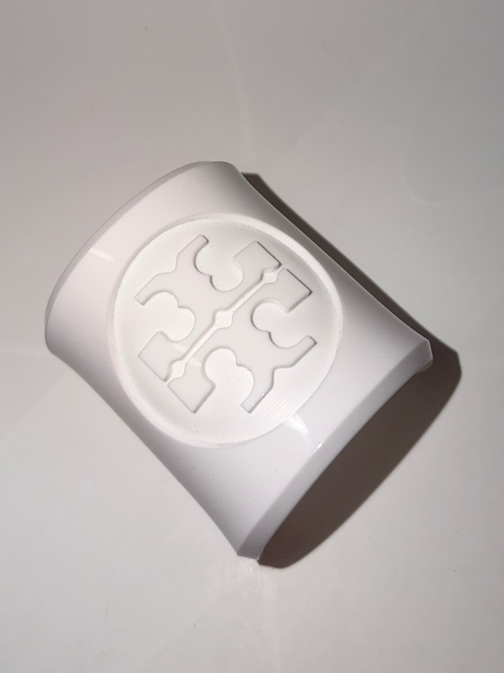 Tory Burch Resin Logo Wide Cuff Bracelet